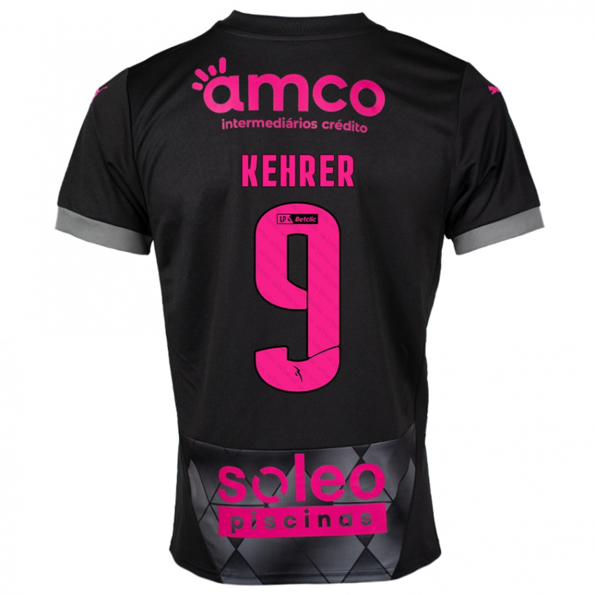 Heren Caroline Kehrer #9 Zwart Roze Uitshirt Uittenue 2024/25 T-Shirt