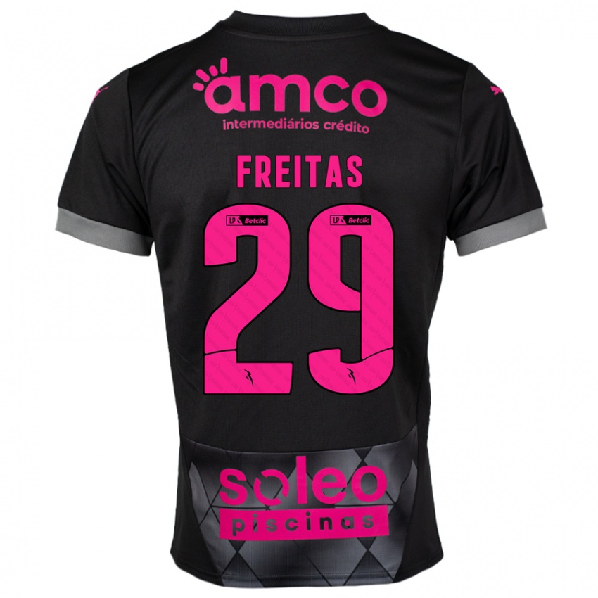 Heren Mylena Freitas #29 Zwart Roze Uitshirt Uittenue 2024/25 T-Shirt