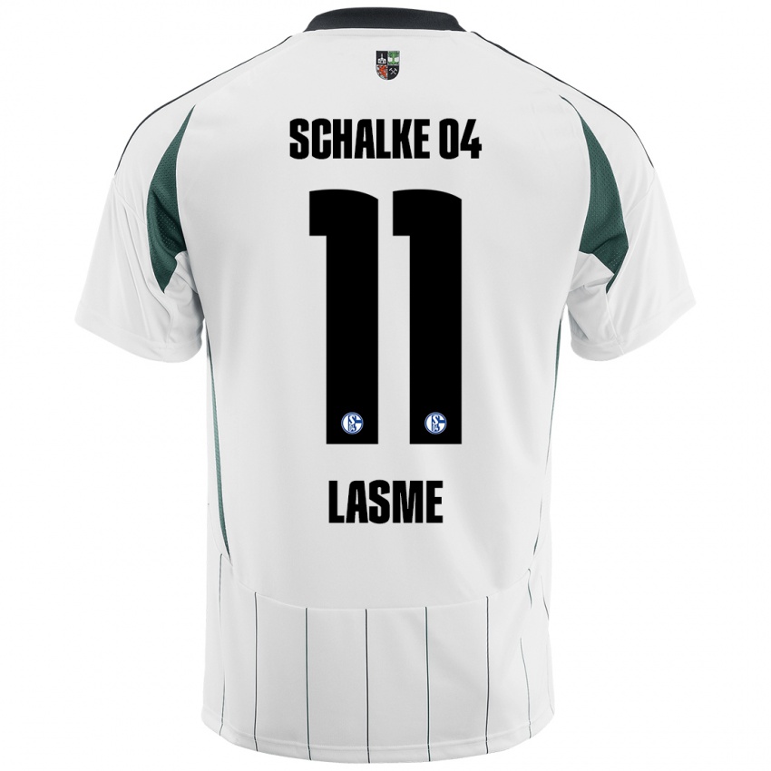 Heren Bryan Lasme #11 Wit Groen Uitshirt Uittenue 2024/25 T-Shirt