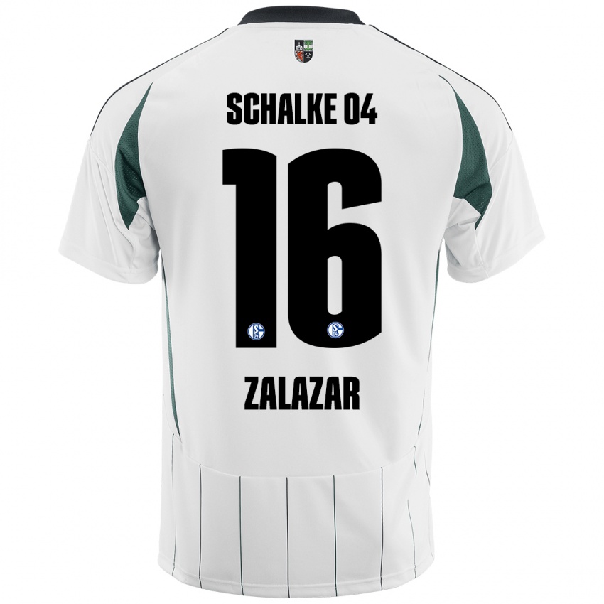 Heren Mauro Zalazar #16 Wit Groen Uitshirt Uittenue 2024/25 T-Shirt