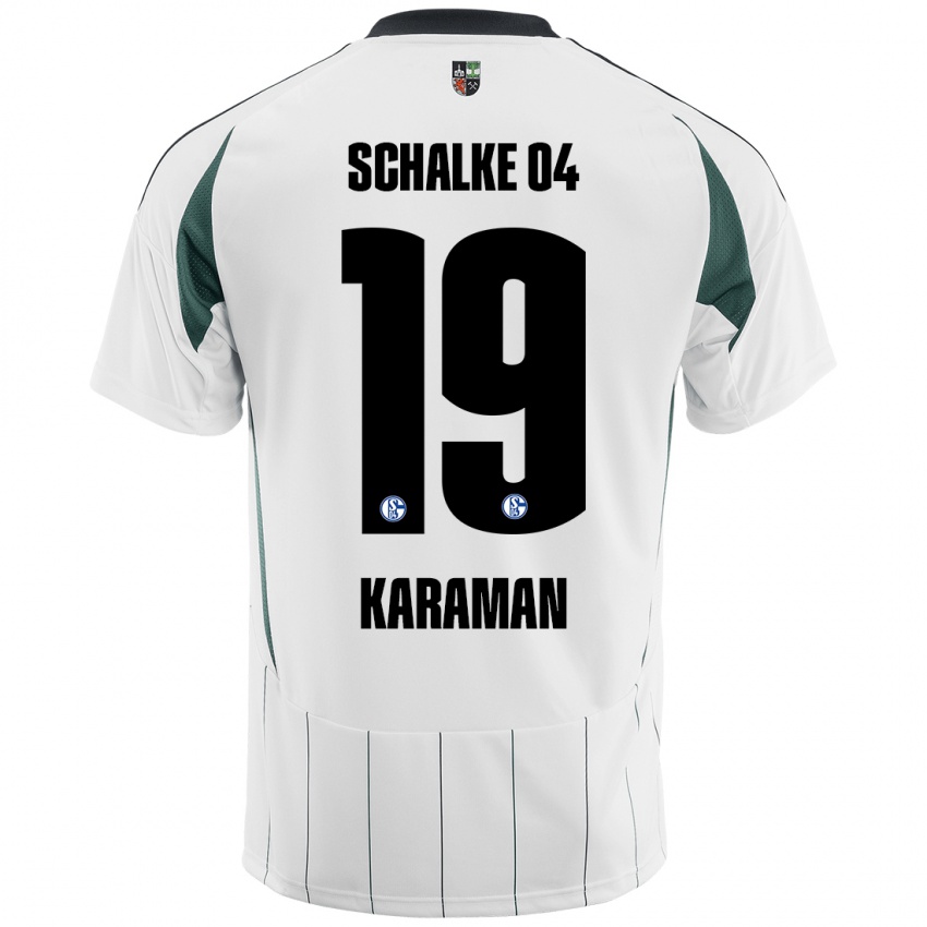 Heren Kenan Karaman #19 Wit Groen Uitshirt Uittenue 2024/25 T-Shirt