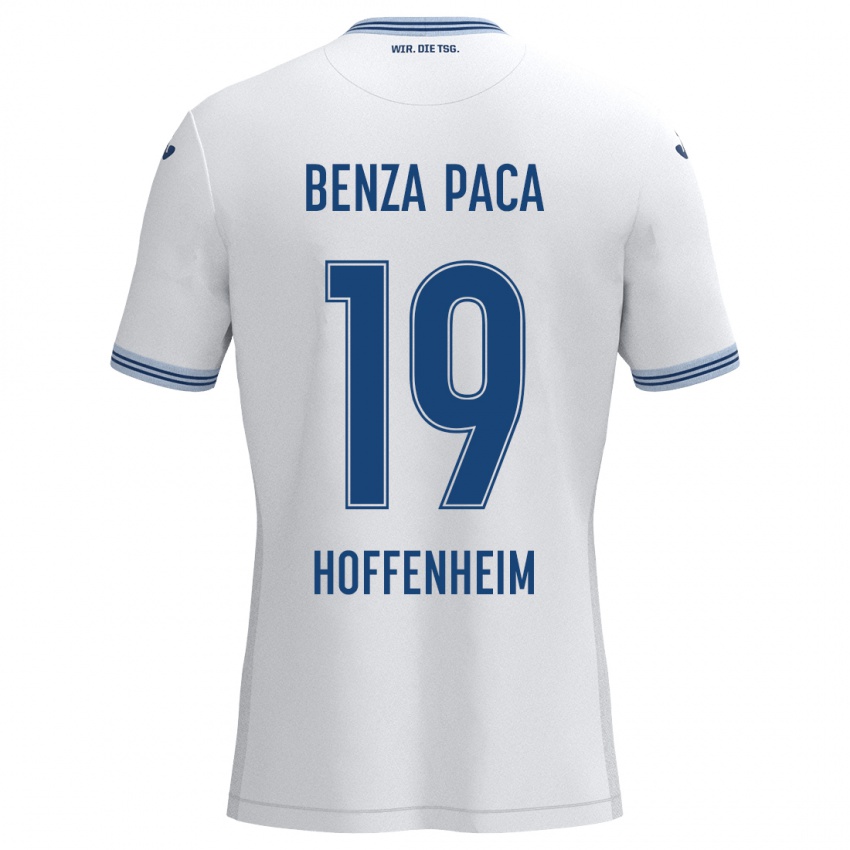 Heren Lynes Benza Paca #19 Wit Blauw Uitshirt Uittenue 2024/25 T-Shirt