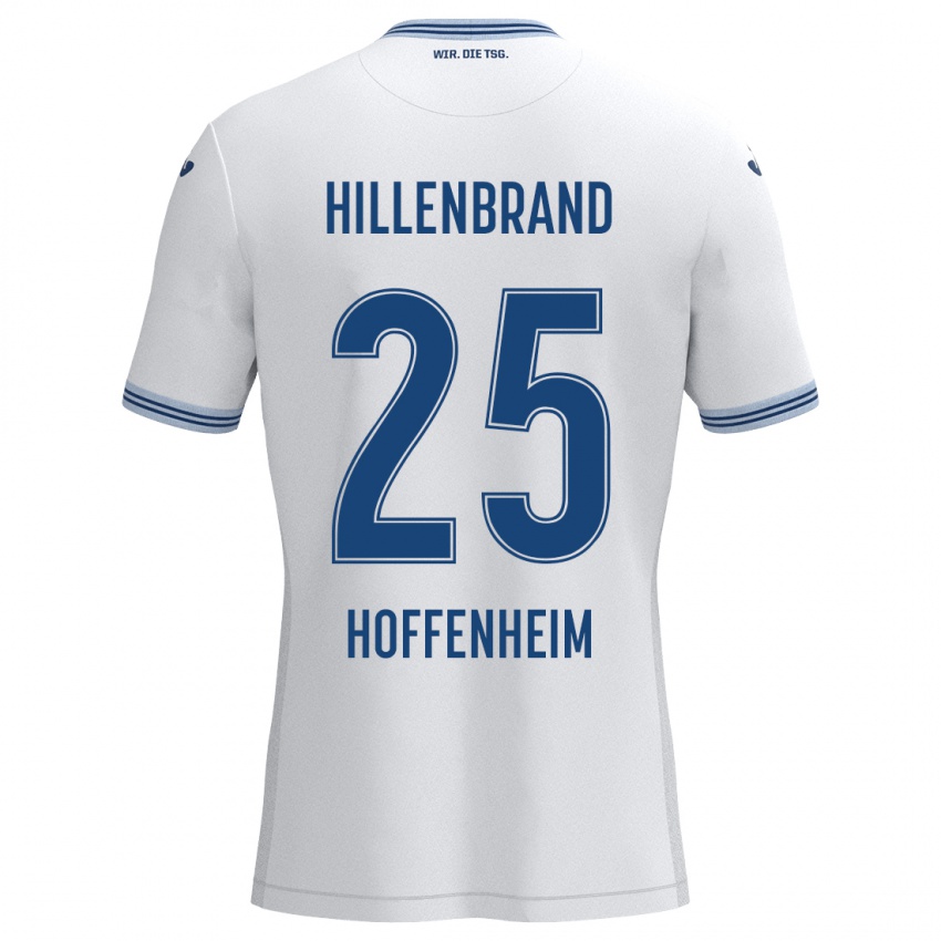 Heren Jack Hillenbrand #25 Wit Blauw Uitshirt Uittenue 2024/25 T-Shirt