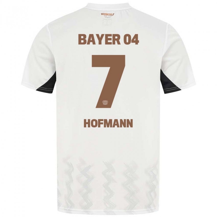 Heren Jonas Hofmann #7 Wit Zwart Uitshirt Uittenue 2024/25 T-Shirt