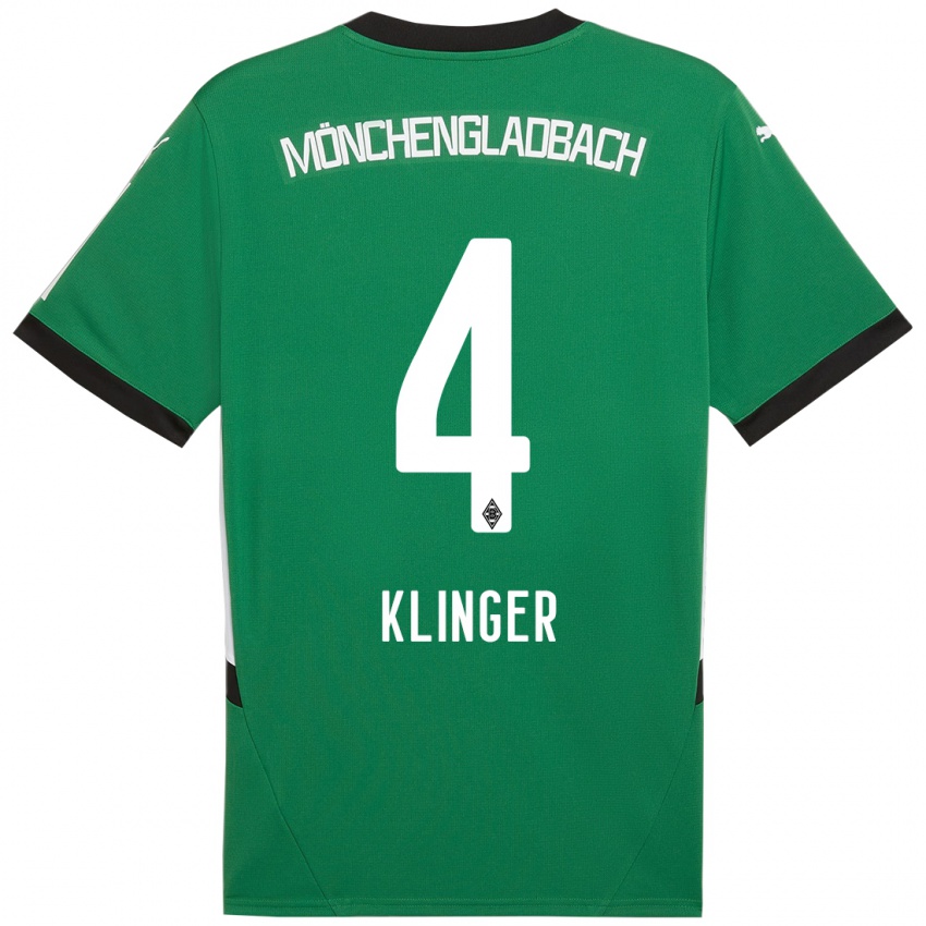 Heren Nina Klinger #4 Groen Wit Uitshirt Uittenue 2024/25 T-Shirt