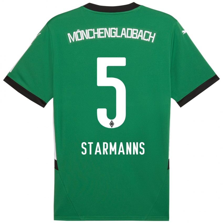 Heren Sandra Starmanns #5 Groen Wit Uitshirt Uittenue 2024/25 T-Shirt