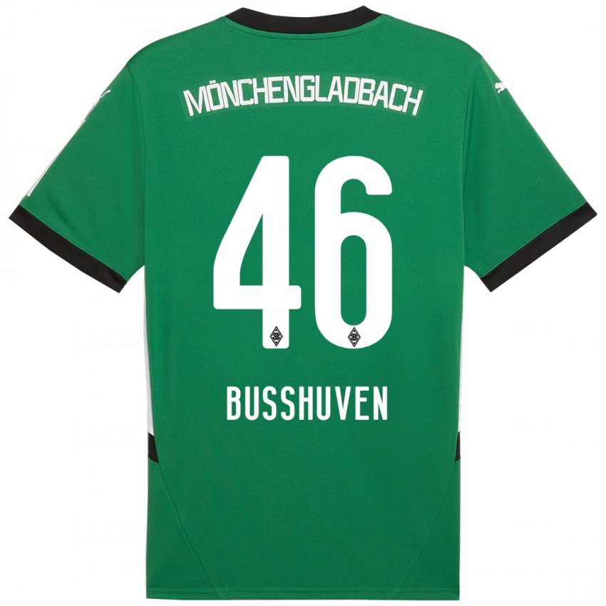 Heren Alina Busshuven #46 Groen Wit Uitshirt Uittenue 2024/25 T-Shirt