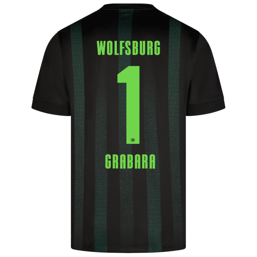 Heren Kamil Grabara #1 Donkergroen Uitshirt Uittenue 2024/25 T-Shirt