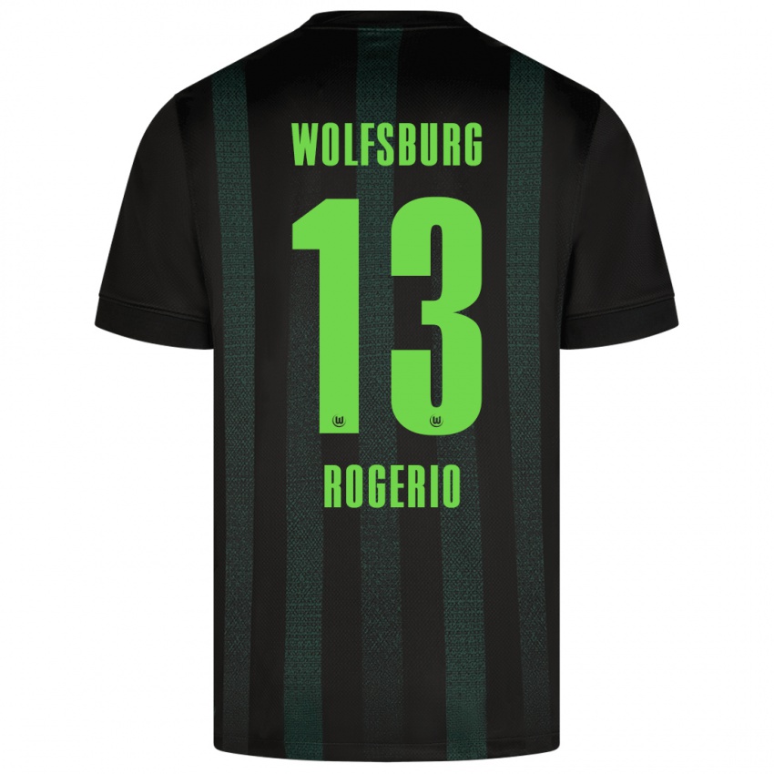 Heren Rogerio #13 Donkergroen Uitshirt Uittenue 2024/25 T-Shirt