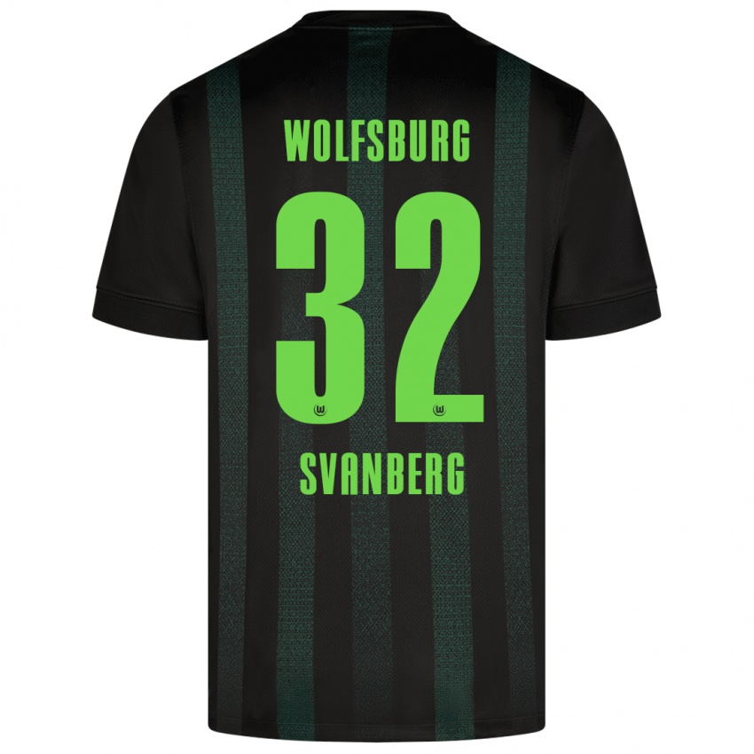 Heren Mattias Svanberg #32 Donkergroen Uitshirt Uittenue 2024/25 T-Shirt