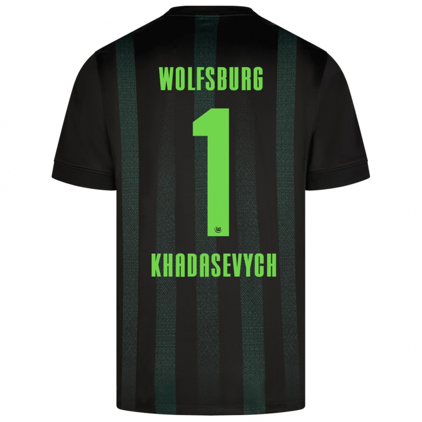 Heren Kyrylo Khadasevych #1 Donkergroen Uitshirt Uittenue 2024/25 T-Shirt