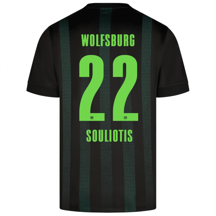 Heren Spyridon Souliotis #22 Donkergroen Uitshirt Uittenue 2024/25 T-Shirt