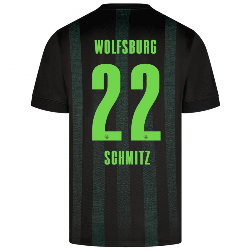 Heren Lisa Schmitz #22 Donkergroen Uitshirt Uittenue 2024/25 T-Shirt