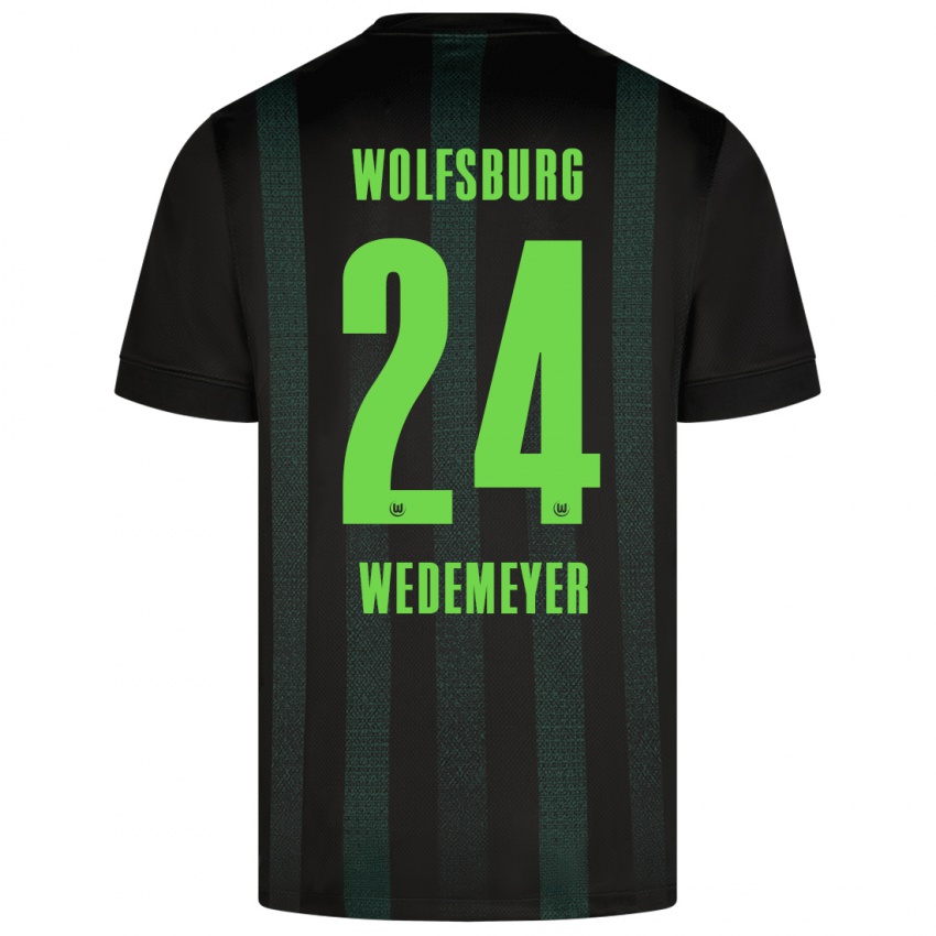 Heren Joelle Wedemeyer #24 Donkergroen Uitshirt Uittenue 2024/25 T-Shirt