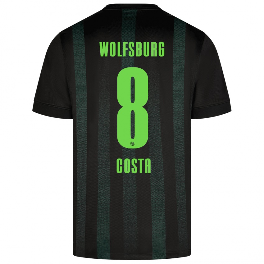 Heren Jesse Costa #8 Donkergroen Uitshirt Uittenue 2024/25 T-Shirt