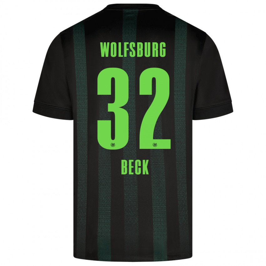 Heren Kiara Beck #32 Donkergroen Uitshirt Uittenue 2024/25 T-Shirt