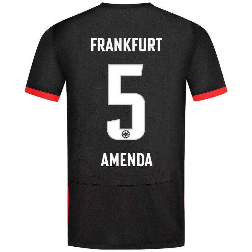 Heren Aurèle Amenda #5 Zwart Uitshirt Uittenue 2024/25 T-Shirt