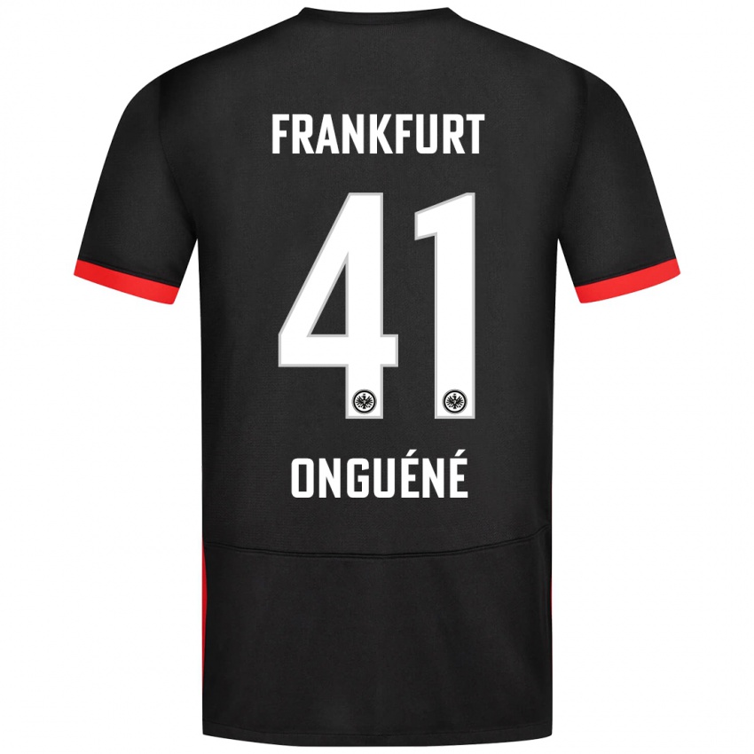 Heren Jérôme Onguéné #41 Zwart Uitshirt Uittenue 2024/25 T-Shirt