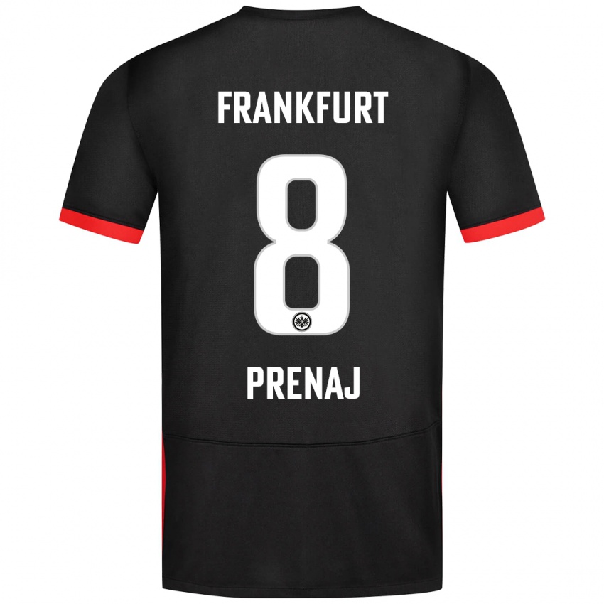 Heren Christian Prenaj #8 Zwart Uitshirt Uittenue 2024/25 T-Shirt