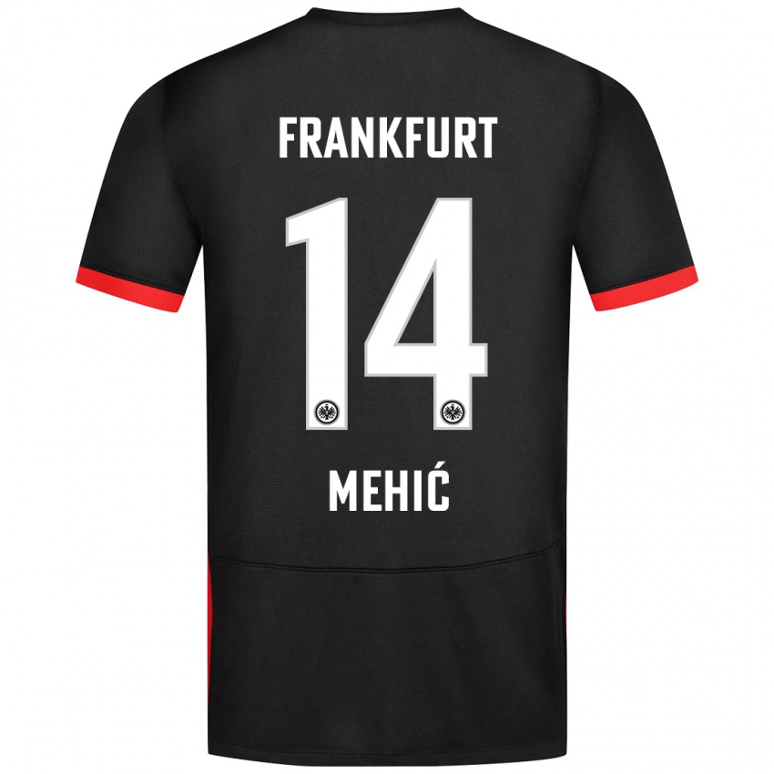 Heren Liam Mehić #14 Zwart Uitshirt Uittenue 2024/25 T-Shirt