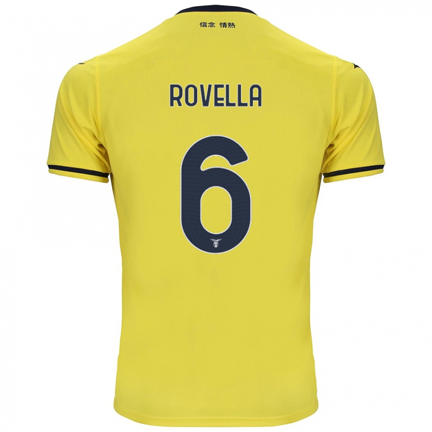 Heren Nicolo Rovella #6 Geel Uitshirt Uittenue 2024/25 T-Shirt