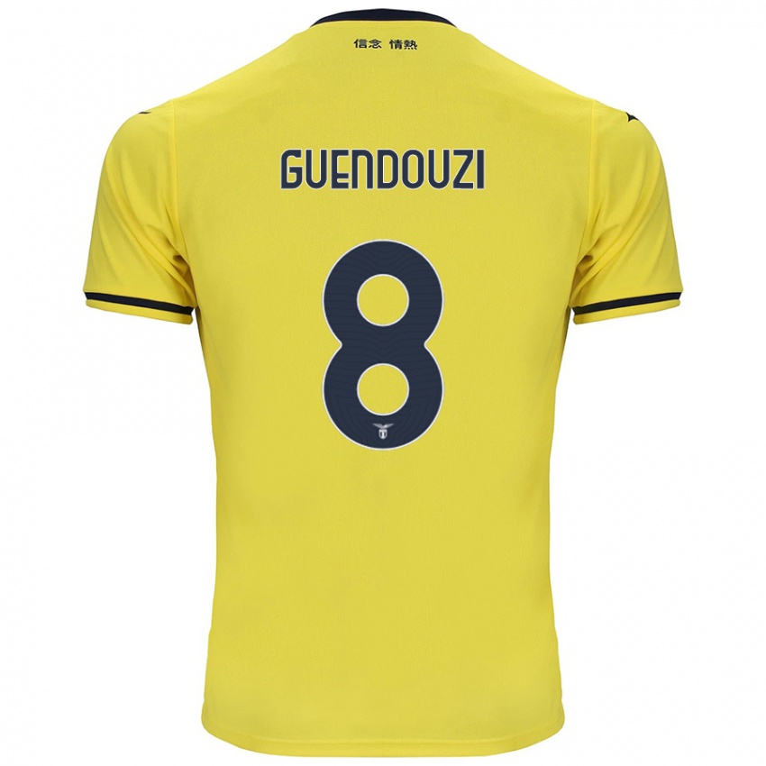 Heren Matteo Guendouzi #8 Geel Uitshirt Uittenue 2024/25 T-Shirt