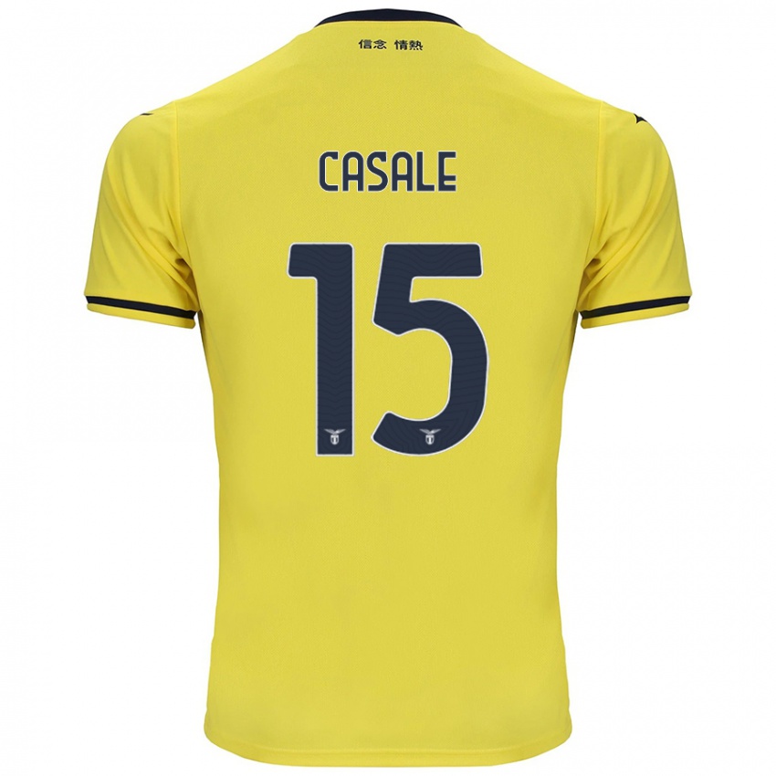 Heren Nicolò Casale #15 Geel Uitshirt Uittenue 2024/25 T-Shirt