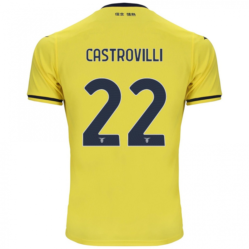 Heren Gaetano Castrovilli #22 Geel Uitshirt Uittenue 2024/25 T-Shirt