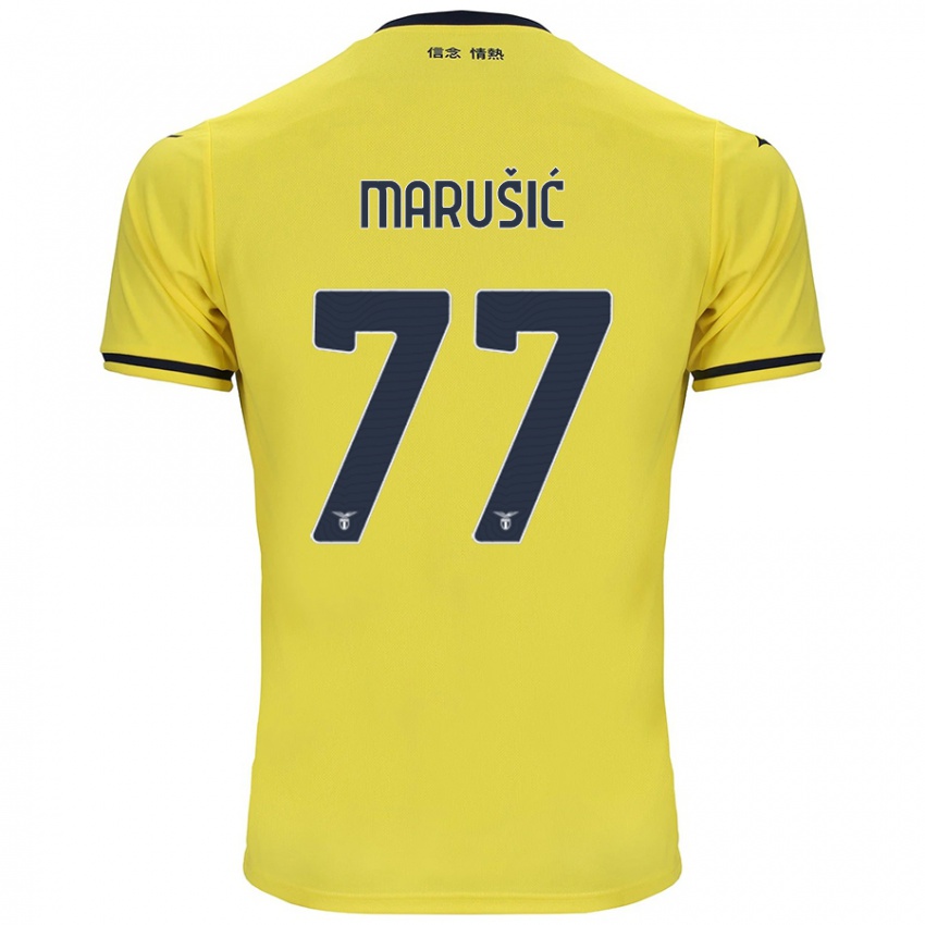 Heren Adam Marusic #77 Geel Uitshirt Uittenue 2024/25 T-Shirt