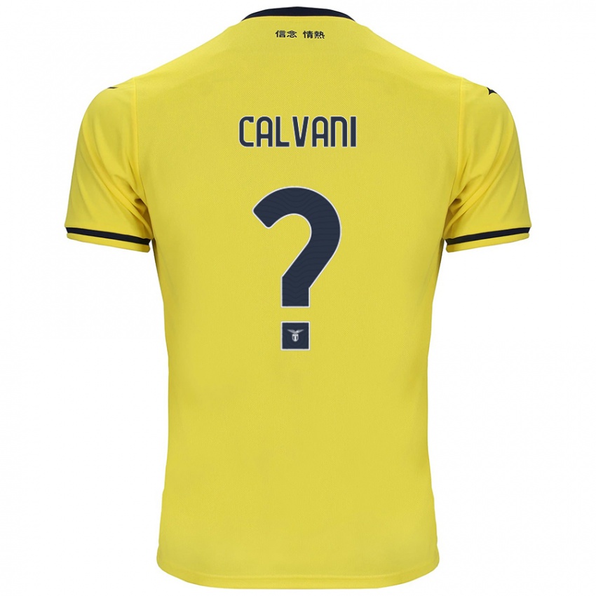 Heren Lorenzo Calvani #0 Geel Uitshirt Uittenue 2024/25 T-Shirt