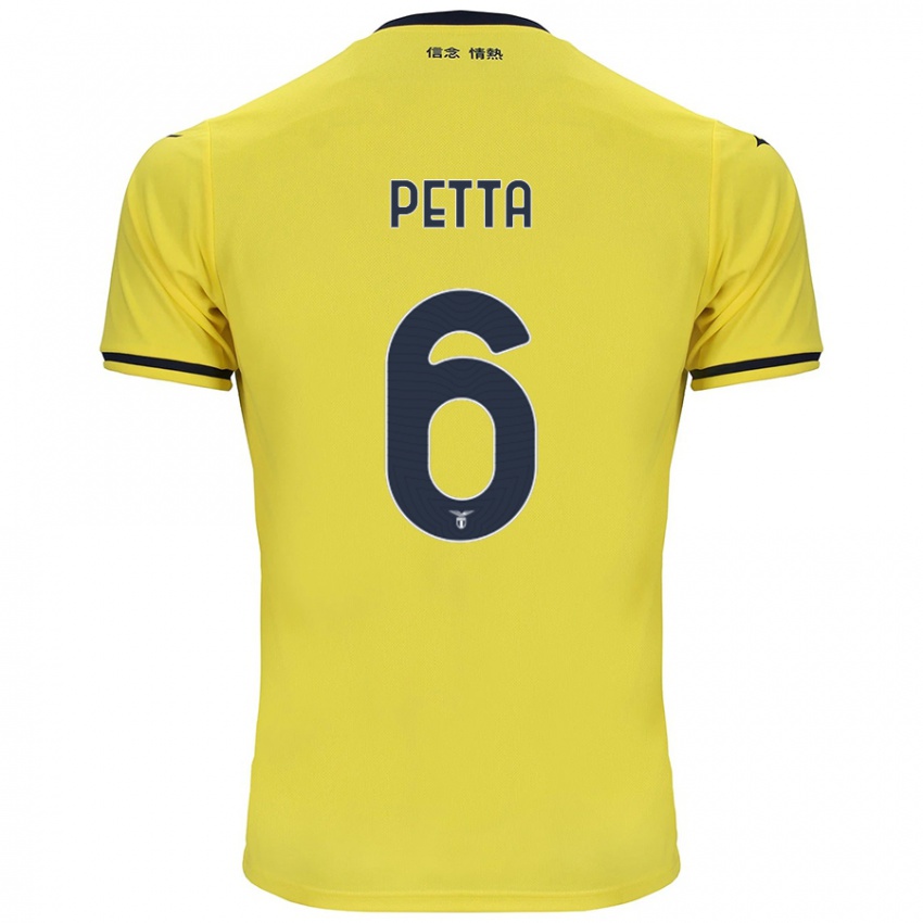 Heren Andrea Petta #6 Geel Uitshirt Uittenue 2024/25 T-Shirt