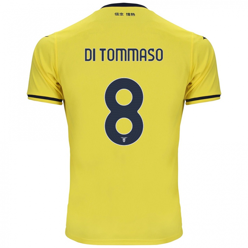 Heren Leonardo Di Tommaso #8 Geel Uitshirt Uittenue 2024/25 T-Shirt