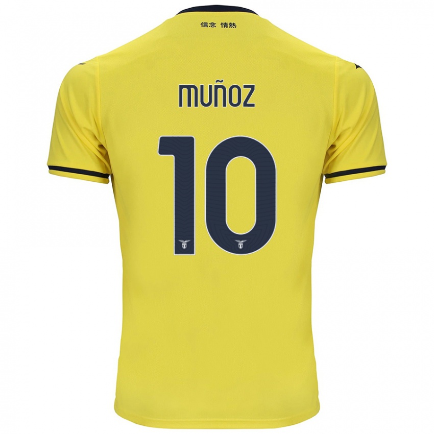 Heren Cristo Muñoz #10 Geel Uitshirt Uittenue 2024/25 T-Shirt