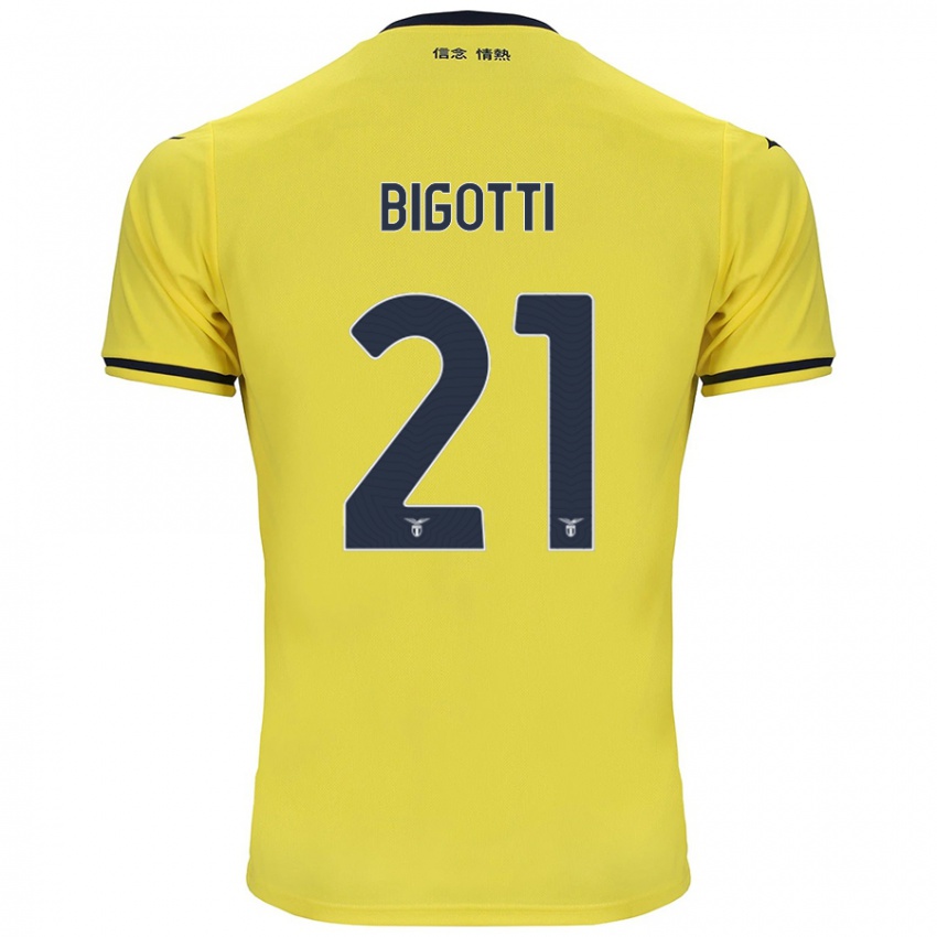 Heren Massimo Bigotti #21 Geel Uitshirt Uittenue 2024/25 T-Shirt