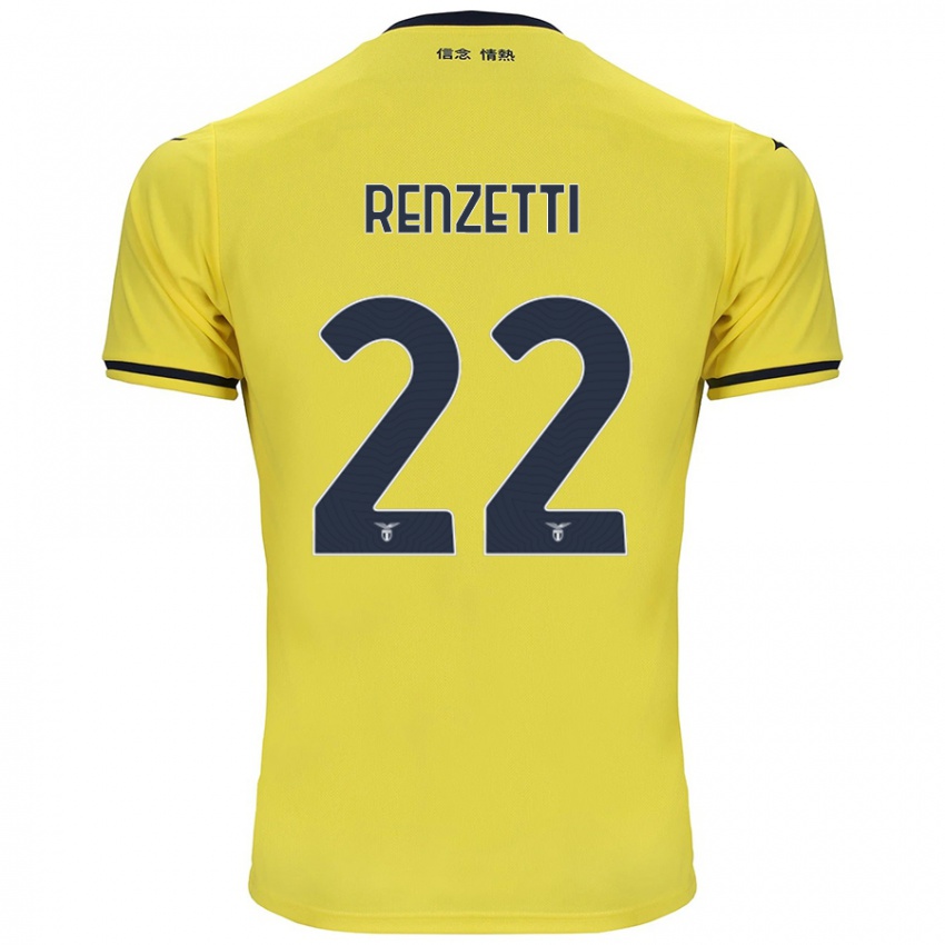 Heren Davide Renzetti #22 Geel Uitshirt Uittenue 2024/25 T-Shirt