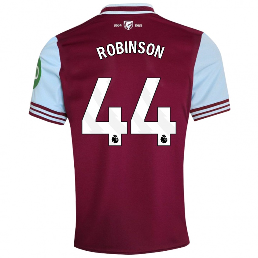 Dames Junior Robinson #44 Donkerrood Thuisshirt Thuistenue 2024/25 T-Shirt