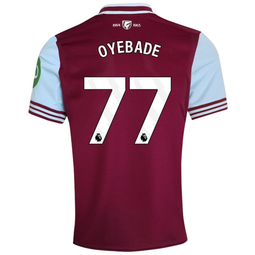 Dames Rayan Oyebade #77 Donkerrood Thuisshirt Thuistenue 2024/25 T-Shirt