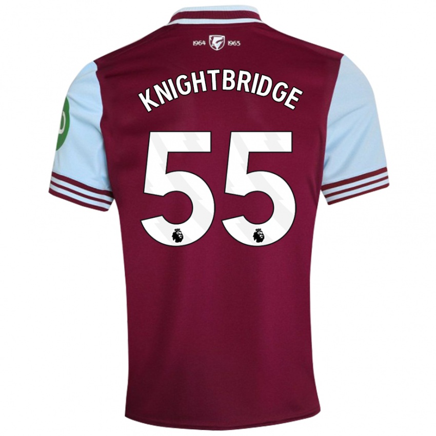 Dames Jacob Knightbridge #55 Donkerrood Thuisshirt Thuistenue 2024/25 T-Shirt