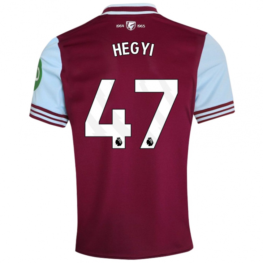 Dames Krisztian Hegyi #47 Donkerrood Thuisshirt Thuistenue 2024/25 T-Shirt