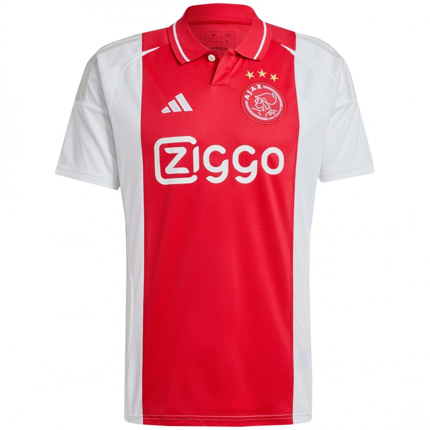 Dames Julian Rijkhoff #19 Rood Wit Thuisshirt Thuistenue 2024/25 T-Shirt