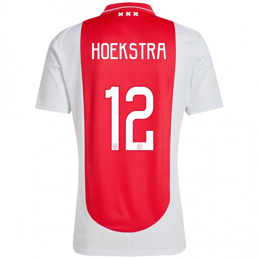 Dames Isabelle Hoekstra #12 Rood Wit Thuisshirt Thuistenue 2024/25 T-Shirt