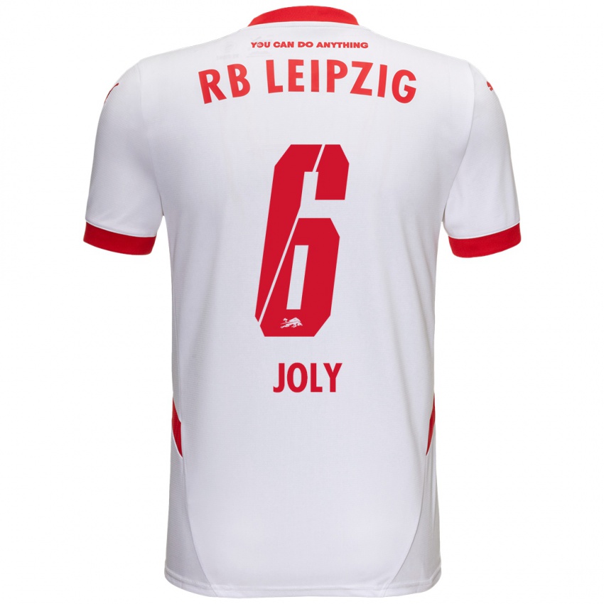 Dames Lou-Ann Joly #6 Wit Rood Thuisshirt Thuistenue 2024/25 T-Shirt