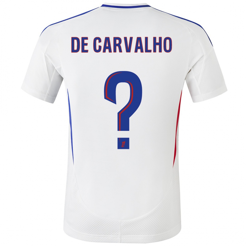 Dames Mathys De Carvalho #0 Wit Blauw Thuisshirt Thuistenue 2024/25 T-Shirt