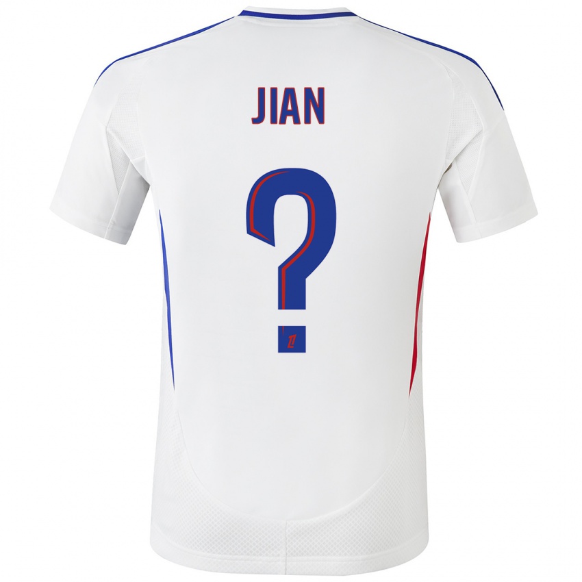 Dames Tao Jian #0 Wit Blauw Thuisshirt Thuistenue 2024/25 T-Shirt