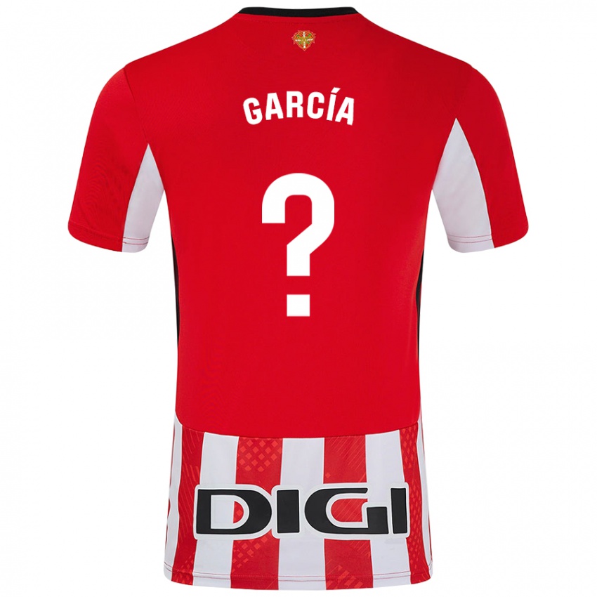 Dames Simón García #0 Rood Wit Thuisshirt Thuistenue 2024/25 T-Shirt