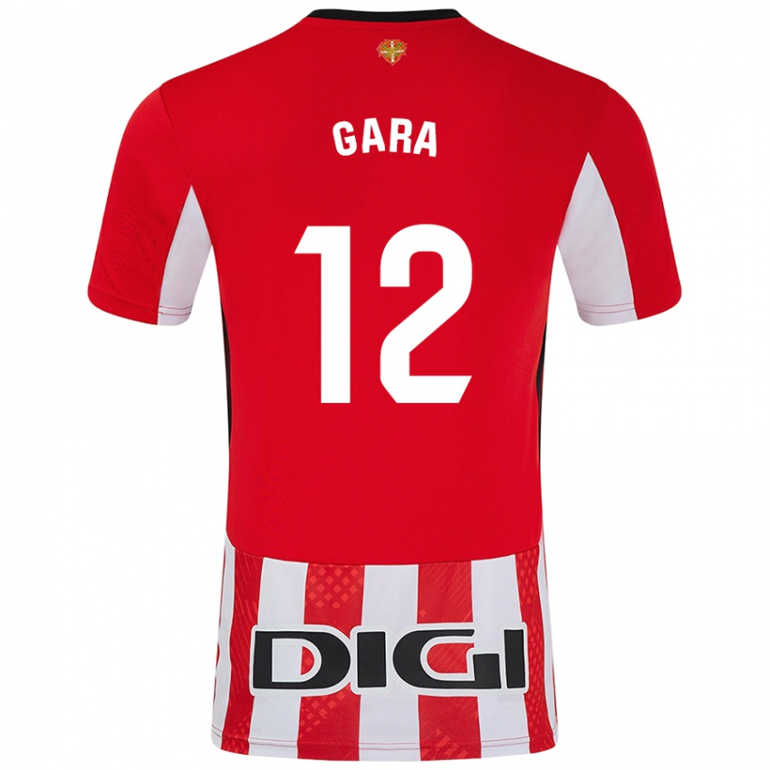 Dames Gara #12 Rood Wit Thuisshirt Thuistenue 2024/25 T-Shirt