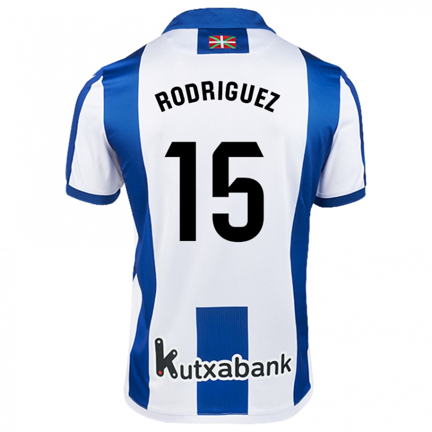 Dames Peru Rodriguez #15 Wit Blauw Thuisshirt Thuistenue 2024/25 T-Shirt