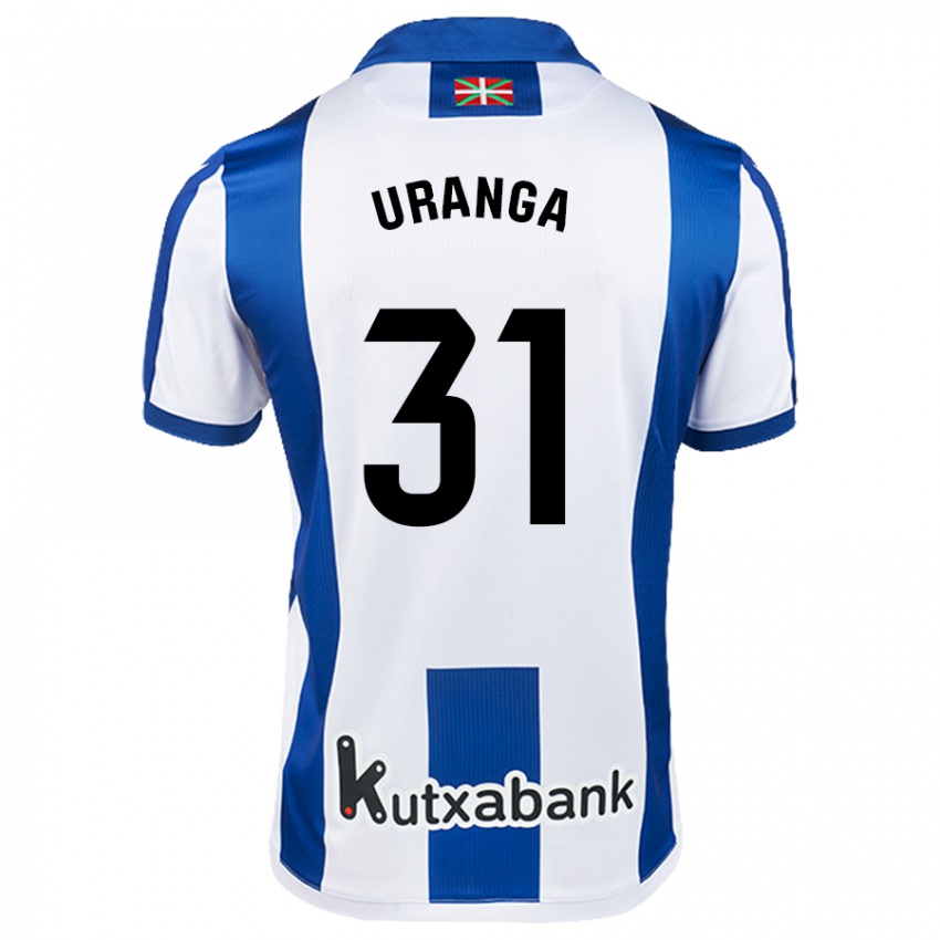 Dames Haizea Uranga Agirre #31 Wit Blauw Thuisshirt Thuistenue 2024/25 T-Shirt