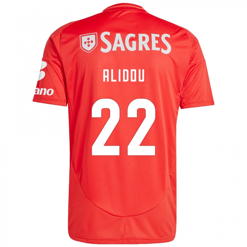 Dames Marie-Yasmine Alidou #22 Rood Wit Thuisshirt Thuistenue 2024/25 T-Shirt