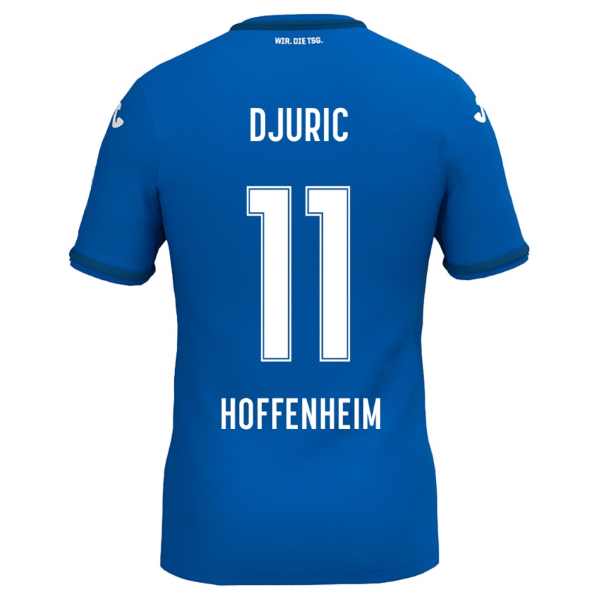 Dames Luka Djuric #11 Koningsblauw Thuisshirt Thuistenue 2024/25 T-Shirt